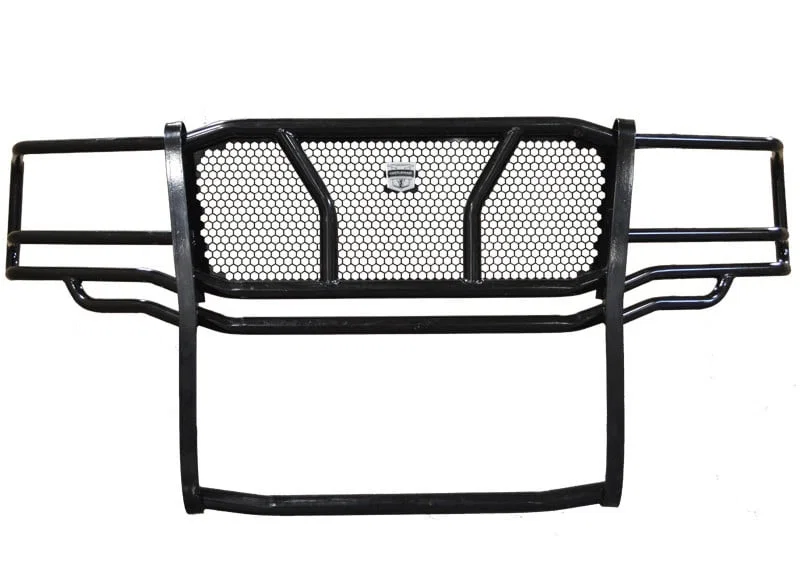 1229PS – CATTLEMAN Grille Guard, Powder Coated Gloss Black Steel With Brush Guard Without Skid Plate Without Step Pla...